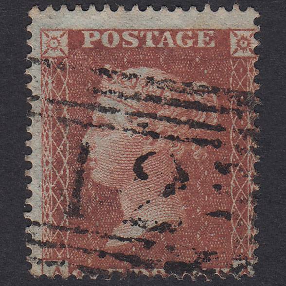 GB QV 1855 1d Plate 7 SG21-C4(1) AA FU Missing Imprimatur Scotland