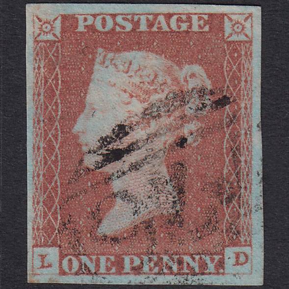GB QV 1841 1d Plate 79 SG8A-B1(2) LD VFU 4 Good Margins Taunton 776