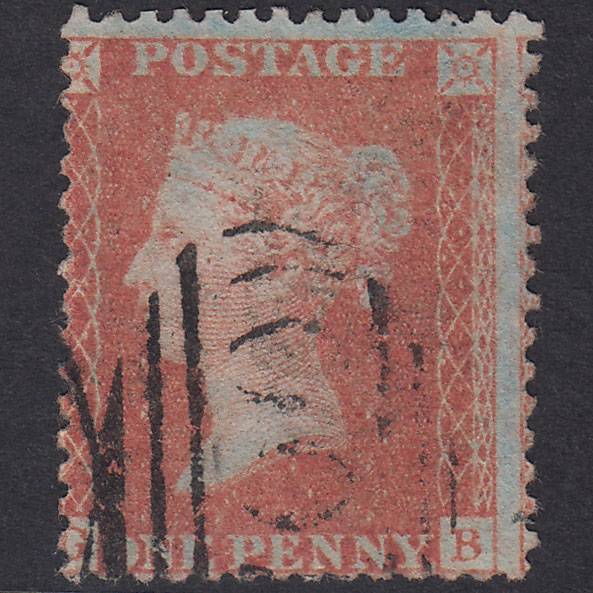 GB QV 1856 1d Brown-Rose Plate 35 SG32-C8(4) GB FU