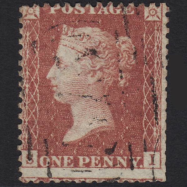 GB QV 1857 1d Rose-red (Plate 56) SG40-C10(1) SI GU Light Cancel