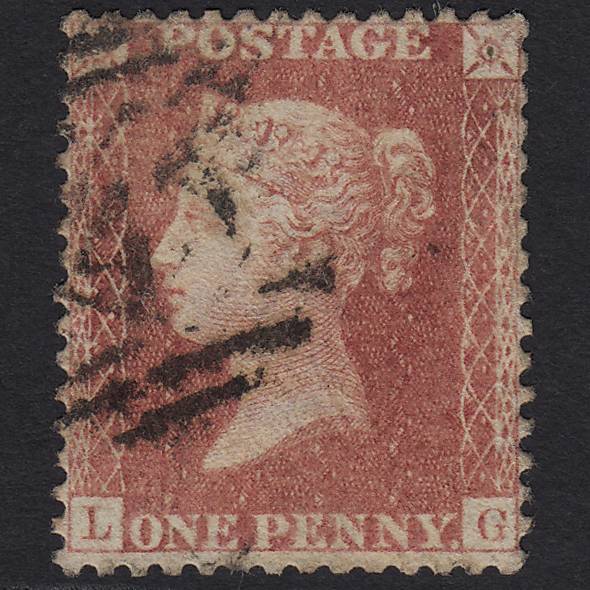 GB QV 1857 1d Rose-red (Plate 62) SG40-C10(1) LG GU