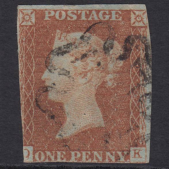GB QV 1841 1d (Plate 20) SG8-B1(1) OK GU Maltese Cross Double Letter O