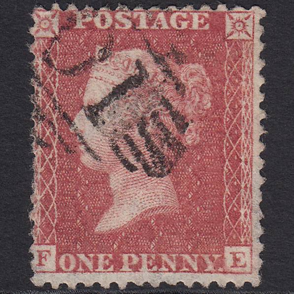 GB QV 1857 1d Rose-red (Plate 59) SG40-C10(1) FE FU Ireland