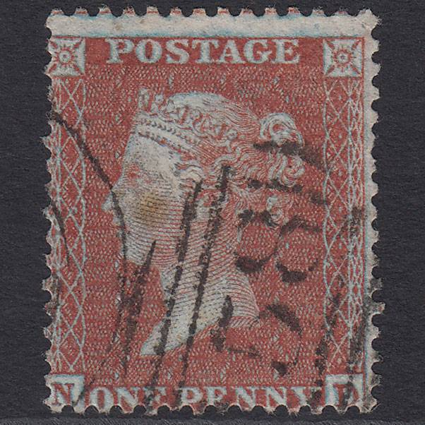 GB QV 1855 1d (Plate 15) SGC6(1) Framed Reverse ND GU Cambridge 158