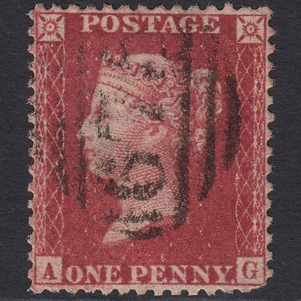 GB QV 1857 1d (Plate 42) SG41-C10(4) AG GU Mimp ST Albans 675 Perfect Centring