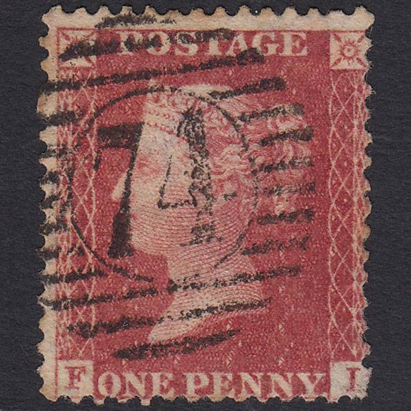 GB QV 1857 1d Rose-red (Plate 34) SG40-C10(1) FI GU London D&S 74