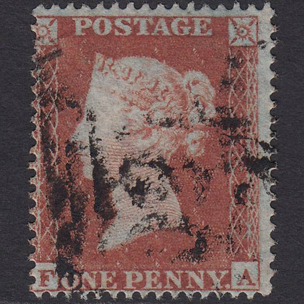 GB QV 1854 1d Red-brown (Plate 183) SG17-C1(1) FA FU