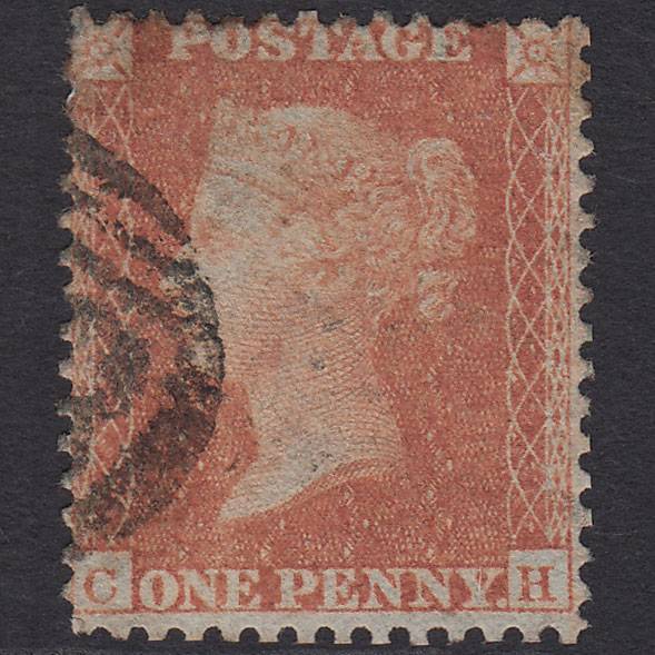 GB QV 1855 1d Orange-brown (Plate 203) SG22-C2(5) CH GU