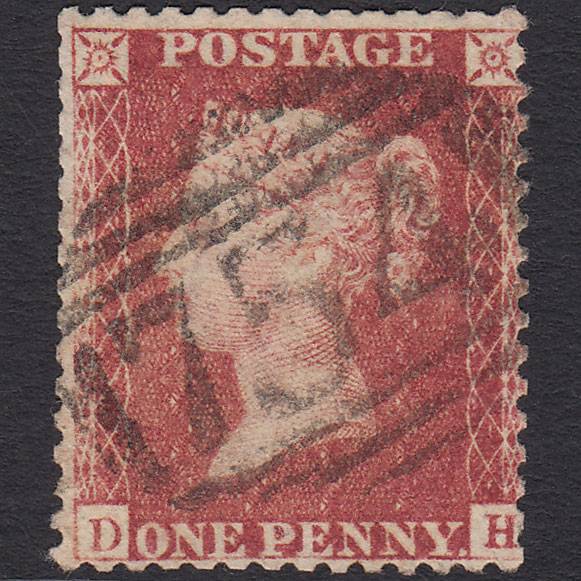 GB QV 1857 1d Rose-red (Plate 41) SG40-C10(1) DH GU Stratford-on-avon 754
