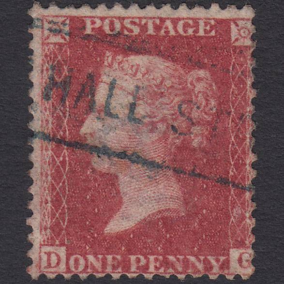 GB QV 1857 1d (Plate 60) SG40-C10(1) DG FU Blue Scots Local Blackhall Street