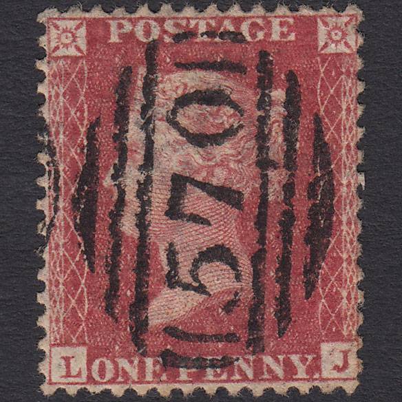 GB QV 1857 1d (Plate 36) SG40-C10(1) LJ FU Northampton 570 Well Centred
