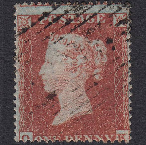 GB QV 1854 1d (Plate 194) SG17-C1(1) OK FU Scotland Light Cancel Misperf