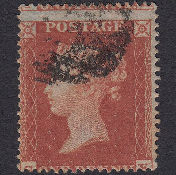 GB QV 1854 1d (Plate 189) SG17-C1(1) GK GU Missing Imprimatur Large Misperf