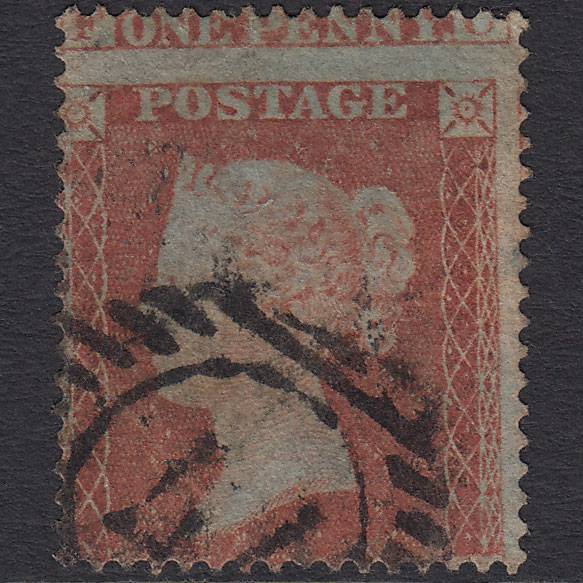 GB QV 1854 1d (Plate 162) SG17-C1(1) GC GU London D&S 77 Large Misperf