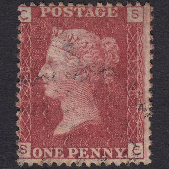 GB QV 1864 1d Lake-red (Plate 178) SG44-G1(2) SC GU Light Cancel