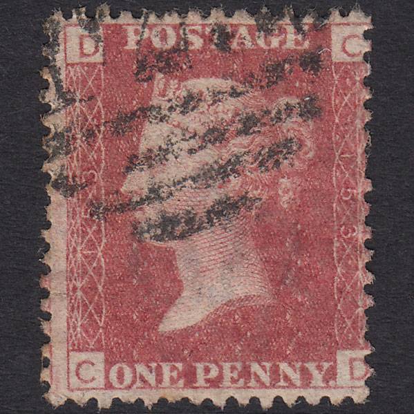 GB QV 1864 1d Lake-red (Plate 153) SG44-G1(2) CD GU
