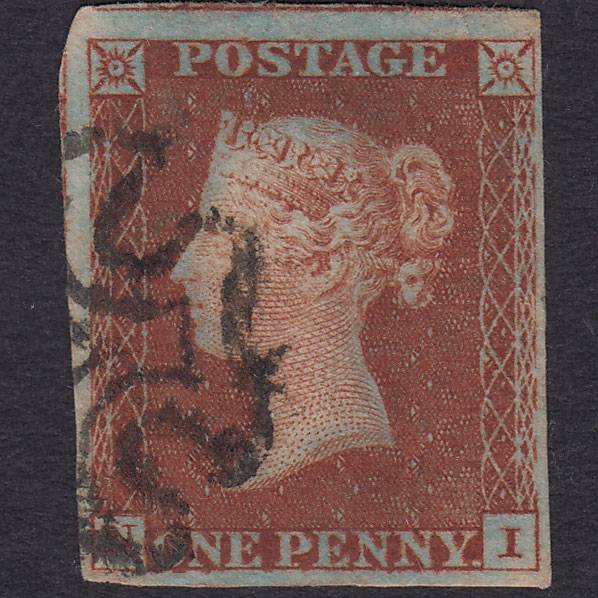 GB QV 1841 1d Red-Brown Penny Black Plate 11 SG7-A2 NI FU 4 Margins MX