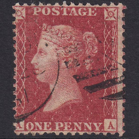 GB QV 1857 1d SG40-C10(1) AA FU Missing Imprimatur London Is Cancel