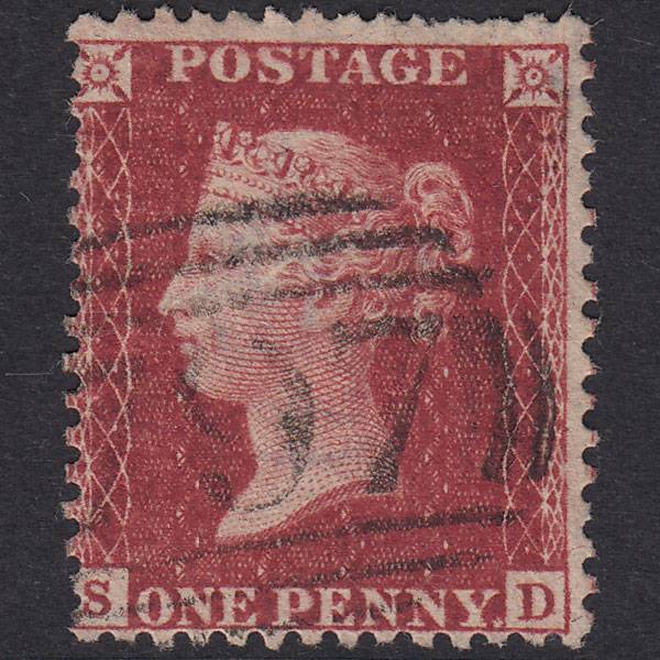 GB QV 1857 1d Plate 59 SG41-C10(4) SD GU Kibworth Harcourt 797