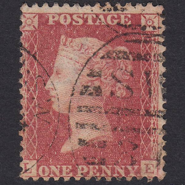 GB QV 1857 1d Rose-Red Plate 59 SG40-C10(1) LE GU London D&S Sw31