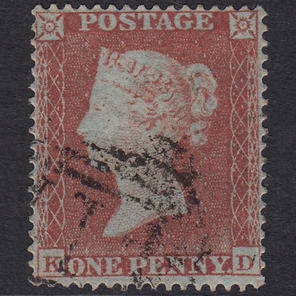 GB QV 1854 1d Red-Brown Plate 162 SG17-C1(1) KD FU Very Well Centred