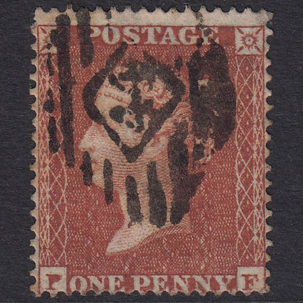 GB QV 1855 1d Red-Brown Plate 3 SG21-C4(1) PF GU London IS 44