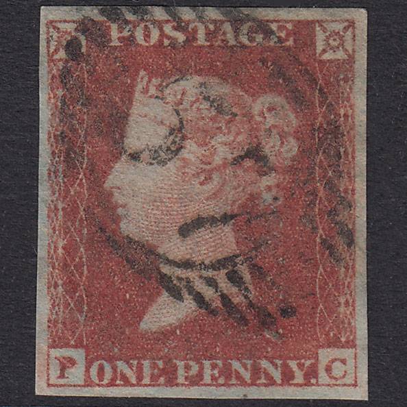 GB QV 1841 1d Plate 171 SG8-B2(1) PC GU 4 Good Margins London D&S 57