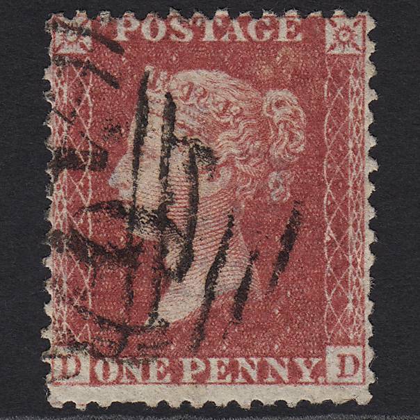 GB QV 1857 1d Rose-red (Plate 46) SG40-C10(1) DD GU