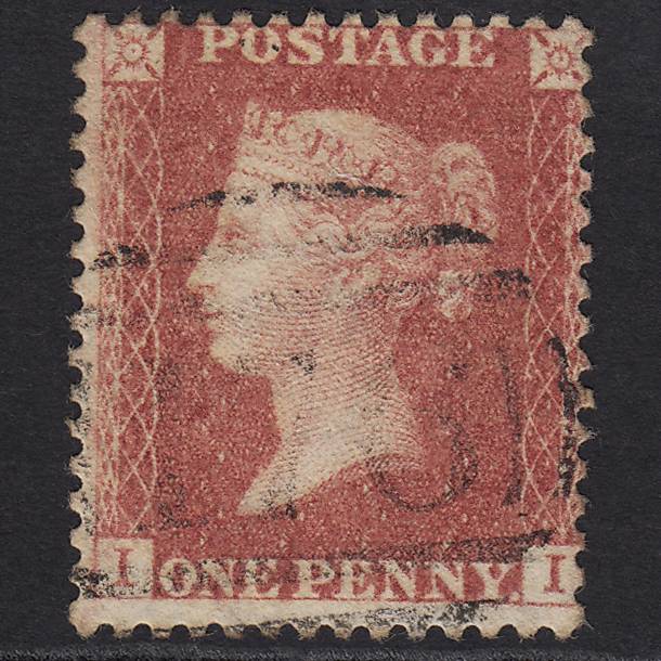 GB QV 1857 1d Rose-red SG40-C10(1) II FU Chelmsford 176