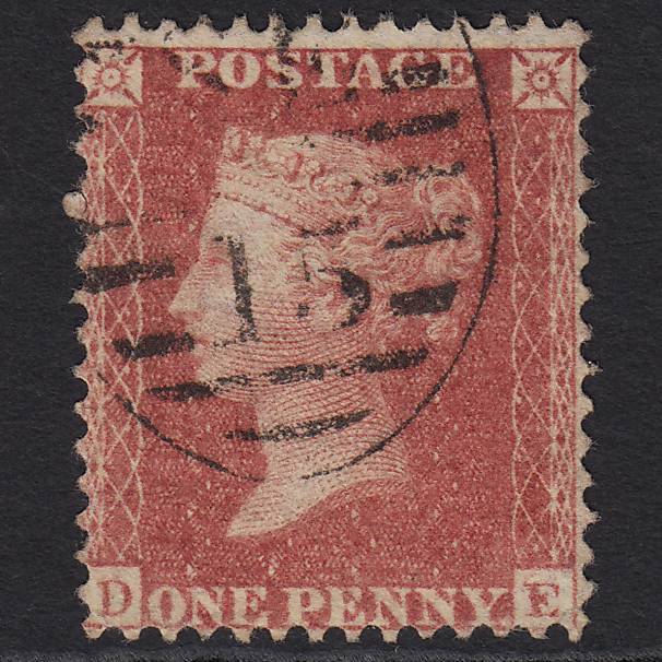 GB QV 1857 1d Rose-red (Plate 52) SG40-C10(1) DE FU London D&S SE15