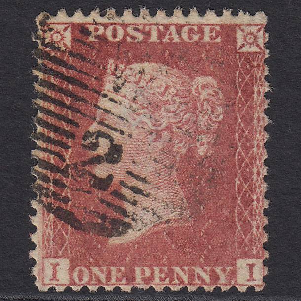 GB QV 1857 1d Rose-red (Plate 27) SG40-C10(1) II FU London D&S W2
