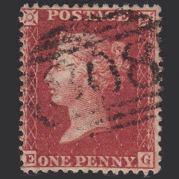 GB QV 1857 1d Deep Rose-red (Plate 60) SG41-C10(4) EG GU