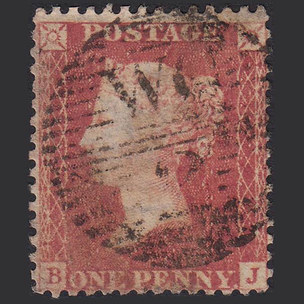 GB QV 1857 1d Rose-red (Plate 37) SG40-C10(1) BJ GU London D&S WC2