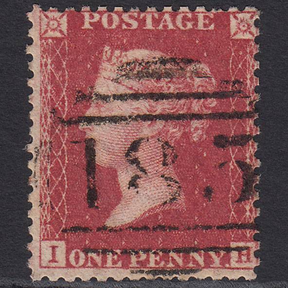 GB QV 1857 1d Rose-red (Plate 43) SG40-C10(1) IH GU Northop 185