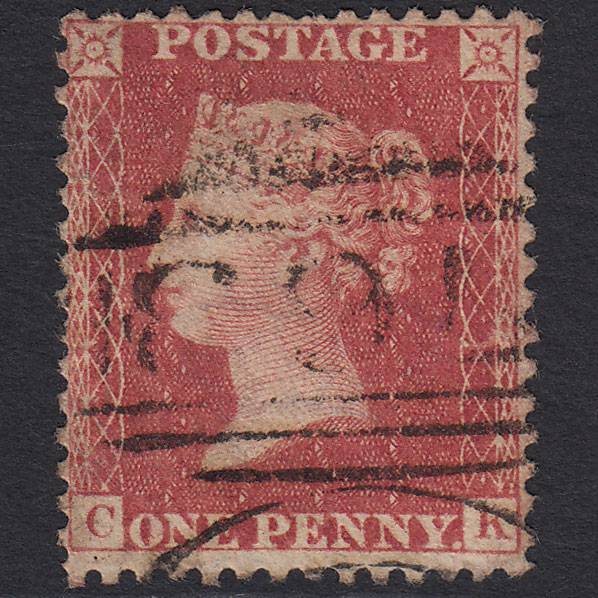 GB QV 1857 1d Rose-red (Plate 47) SG40-C10(1) CK GU Swansea 763