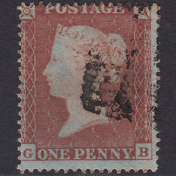 GB QV 1854 1d Red-brown (Plate 173) SG17-C1(1) GB FU Light Cancel