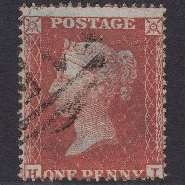GB QV 1855 1d Red-brown (Plate 4) SG21-C4(1) HI VFU