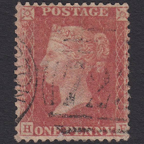 GB QV 1857 1d Rose-red (Plate 59) SG40-C10(1) HF GU Southampton 723