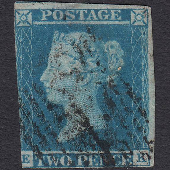 GB QV 1841 2d Pale Blue (Plate 3) SG13-E1(1) EK GU Scotland