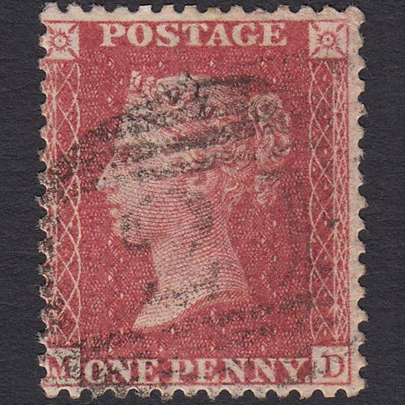 GB QV 1857 1d Rose-red (Plate 36) SG40-C10(1) MD FU Andover 21