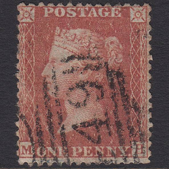 GB QV 1856 1d Red-brown (Plate 35) SG29-C8(1) MH GU Leicester 449