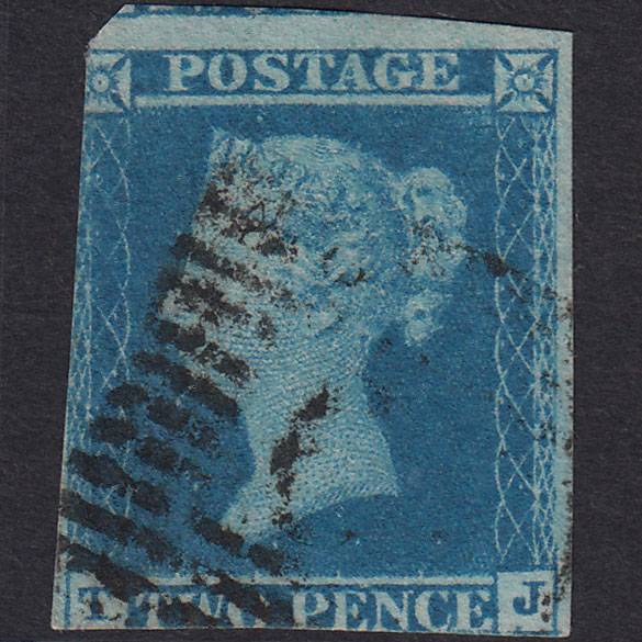 GB QV 1841 2d Blue (Plate 3) SG14-E1(2) TJ GU Scotland