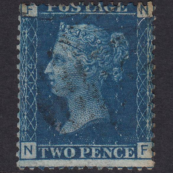 GB QV 1869 2d Blue (Plate 14) SG46-G3 NF GU
