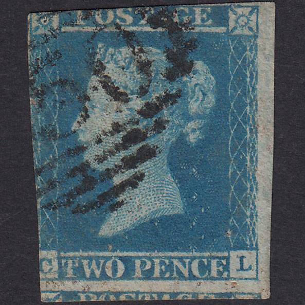 GB QV 1841 2d Blue (Plate 3) SG14-E1(2) CL GU Collon 150