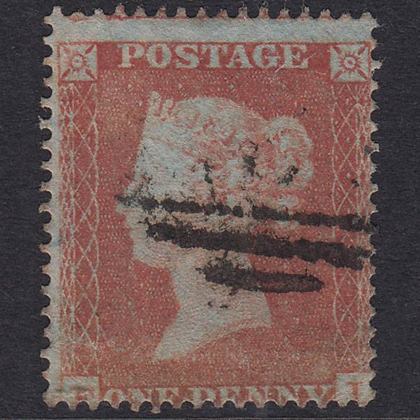 GB QV 1854 1d Red-Brown Plate 176 SG17-C1(1) FI GU