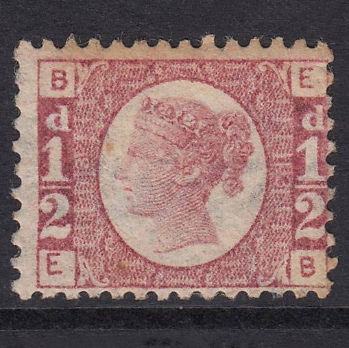 GB QV 1870 1/2d Rose-Red Plate 13 SG48-G4 EB GOOD UNUSED