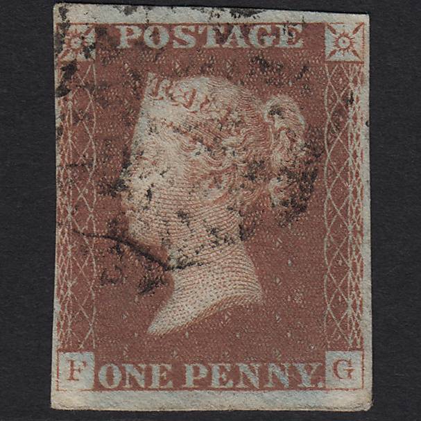 GB QV 1841 1d (Plate 23) SG8-B1(1) FG FU Missing Imprimatur nr 4 Margins