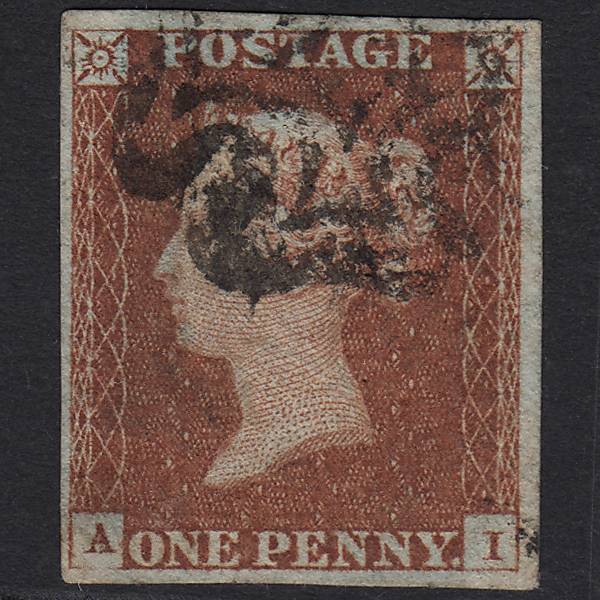 GB QV 1841 1d (Plate 28) SG8-B1(1) AI FU MX 4M Missing Imprimatur Ivory Head