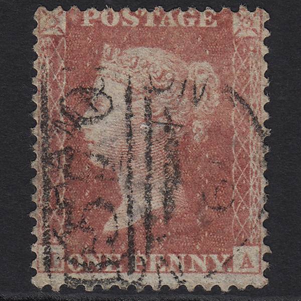 GB QV 1857 1d Rose-red (Plate 48) SG40-C10(1) LA GU Northampton 570 CDS