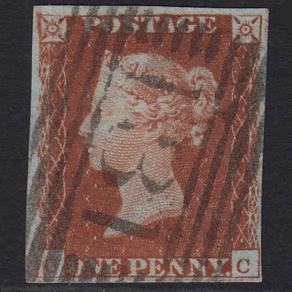 GB QV 1841 1d Red-brown (Plate 67) SG8-B1(1) CC VFU 4M Imperf Edinburgh 131